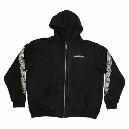 Chrome Hearts Aspen Excluisve Zip Up Hoodie – Black