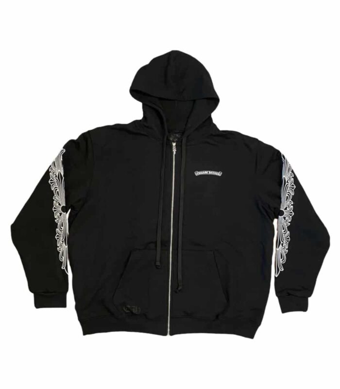 Chrome Hearts Aspen Excluisve Zip Up Hoodie – Black