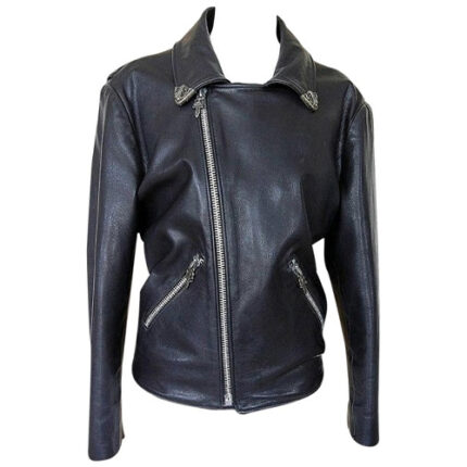 Leather Sterling Silver Hardware M Mint Jacket