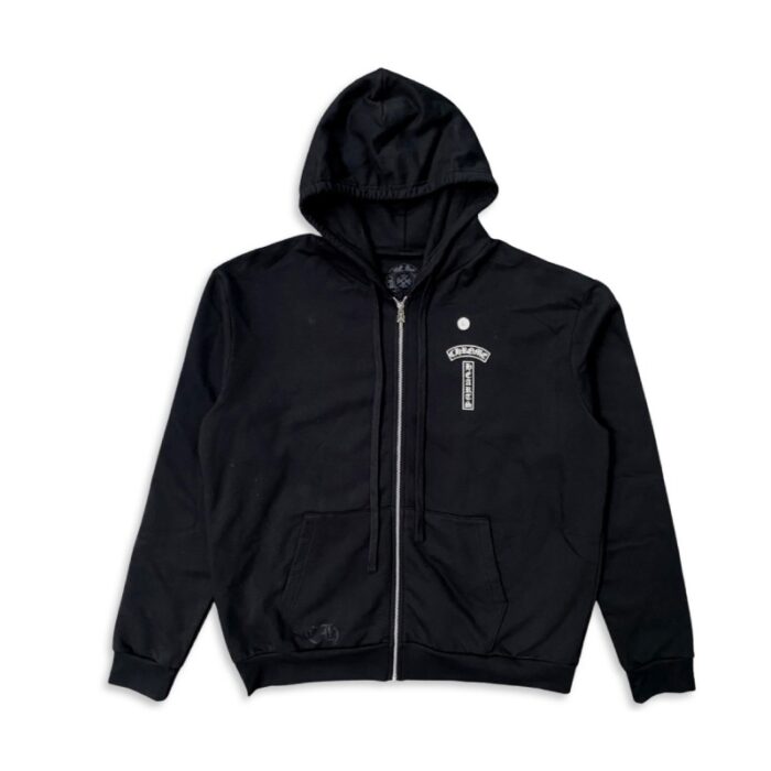 Chrome Hearts T Logo FU Shoulder Zip Up Hoodi